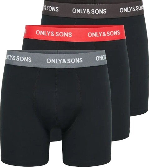 ONLY & SONS Onsriber Boxer 3Pack Black XS