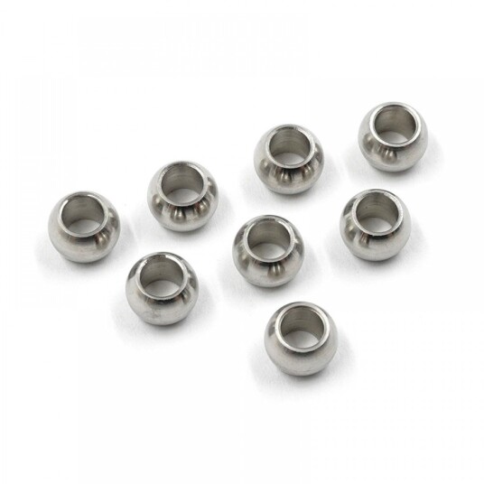 Yeah Racing TABB-009SV STAINLESS STEEL SUSPENSION BALL 8PCS FOR