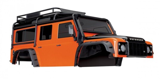 Traxxas 8011A Land Rover Defender Adventure Edition Orange Body Traxxas 8011A Land Rover Defender Adventure Edition Orange Body