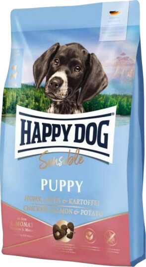 Happy Dog Valp Sensible Puppy Alle Hunderaser Potet Laks Ris Kylling 4 kg