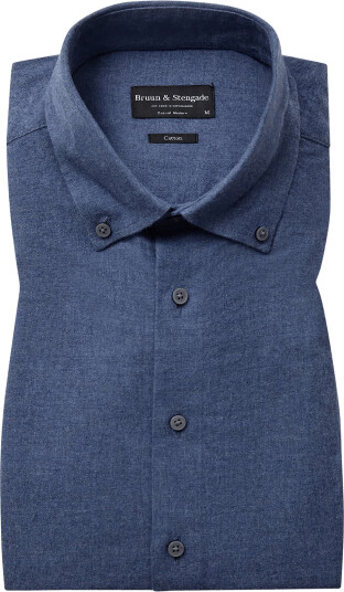 Bruun & Stengade Bs Akihito Casual Modern Fit Shirt   Blue   M
