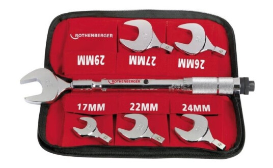 Rothenberger 175001 Drejemomentnøgle-Sæt 14 - 77 Nm