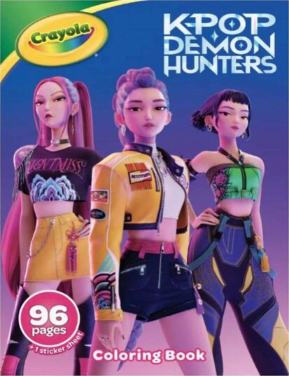 Crayola KPop Demon Hunters Malebok