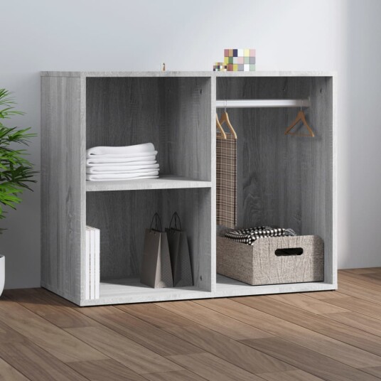 vidaXL Sminkeskap grå sonoma 80x40x65 cm konstruert tre