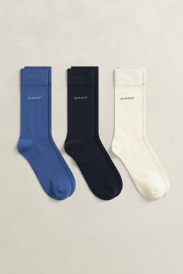 Gant 3 pakk myke bomullssokker VINTAGE BLUE 4042 Gant 3 pakk myke bomullssokker VINTAGE BLUE 4042