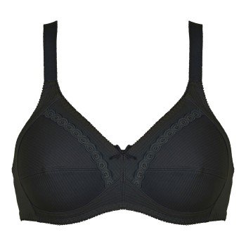 NATURANA BH Cotton Soft Bra Svart bomull A 90 Dame