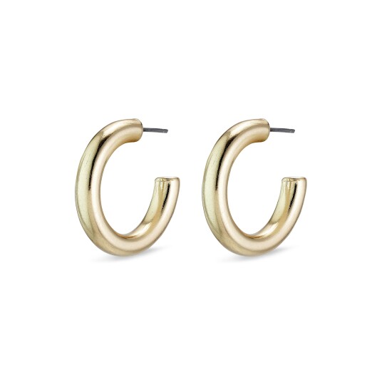 Pilgrim MADDIE chunky hoop øredobber gullbelagt Pilgrim MADDIE chunky hoop øredobber gullbelagt
