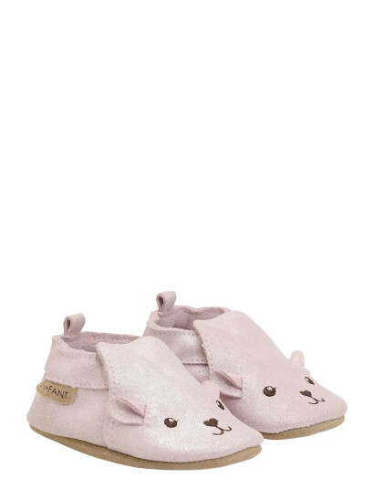 En Fant Slippers Suede Animal - Pink - 22