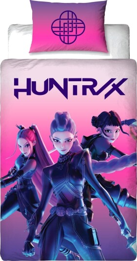 Licens Huntrix sengetøy 100% bomull Barnesengetøy 140x200 cm KPop Demon Hunters Licens Huntrix sengetøy 100% bomull Barnesengetøy 140x200 cm KPop Demon Hunters