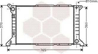 Radiator, motorkjøling VAN WEZEL 18002204 Radiator, motorkjøling VAN WEZEL 18002204