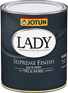 Lady supreme finish 40 hvit base 27 liter halvblank