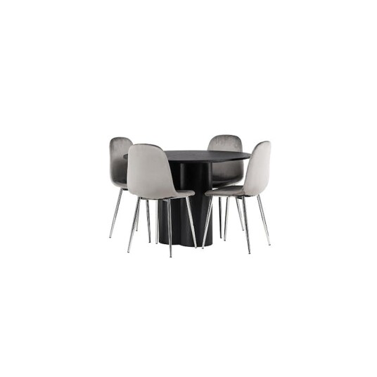 Venture Home Spisegruppe Venture Home Olivia Ø110 cm med 4 stk Eva Stoler GR23826 Venture Home Spisegruppe Venture Home Olivia Ø110 cm med 4 stk Eva Stoler GR23826