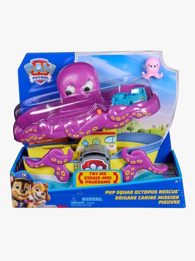 Paw Patrol Blekksprut Redningsleketøy med Chase Figur