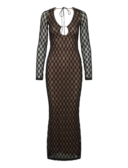 Bardot Yazmin Lace Midi Dress - Black - 40 Bardot Yazmin Lace Midi Dress - Black - 40