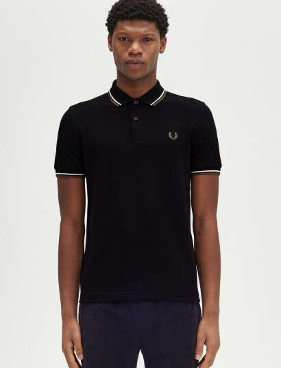 Fred Perry Twin Tipped Fp Shirt - Black - XL Fred Perry Twin Tipped Fp Shirt - Black - XL