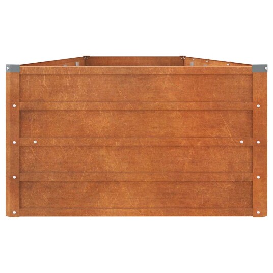 vidaXL Plantekasse 320x80x45 cm cortenstål