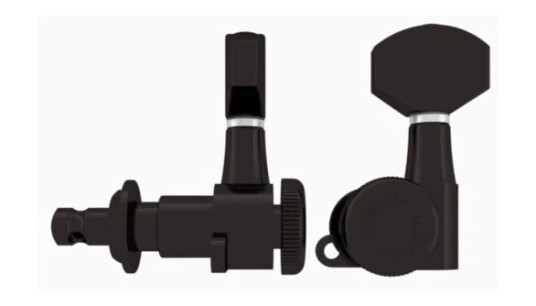 Hipshot Grip-Lock Closed Guitar Tuning Machine - Treble Side Right - Svart
