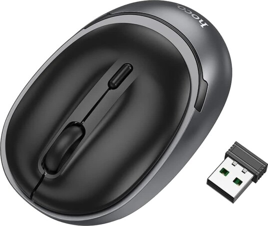 Trådløs Mus Hoco Gm34 1600Dpi Bt Wi Fi Svart Trådløs Mus Hoco Gm34 1600Dpi Bt Wi Fi Svart