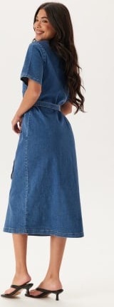 ONLY Onllana Ss Long Dress Dnm Medium Blue Denim S ONLY Onllana Ss Long Dress Dnm Medium Blue Denim S