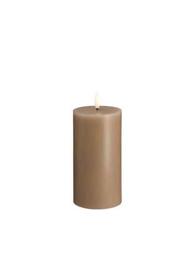 Moods & More LED pillar candle   Sand   74x150 mm