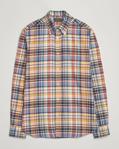 Morris Happy Tartan Check Shirt Yellow Morris Happy Tartan Check Shirt Yellow