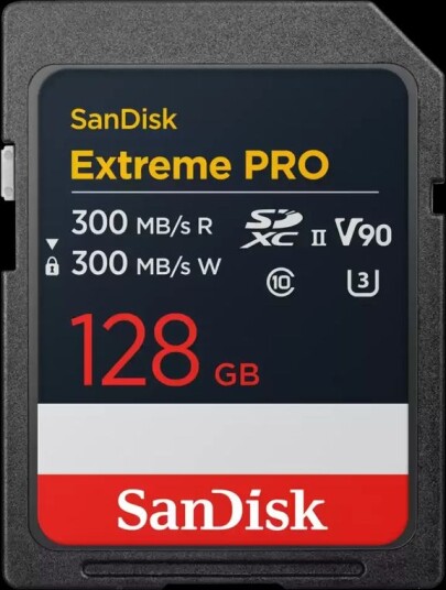 SanDisk Extreme PRO SDXC UHS-II minnekort 128 GB 300 MB/s