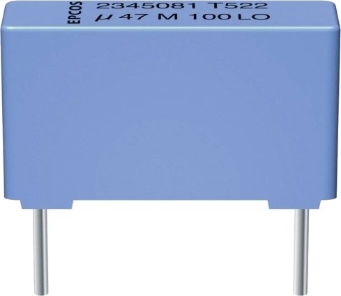 Tdk B32524 Q8474 K 1 Stk Mkt Foliekondensator Med Radial Leder 0,47 Μf 630 V/Dc 10 % 27,5 Mm L X B X H 31,5 X 11 X 21 Mm