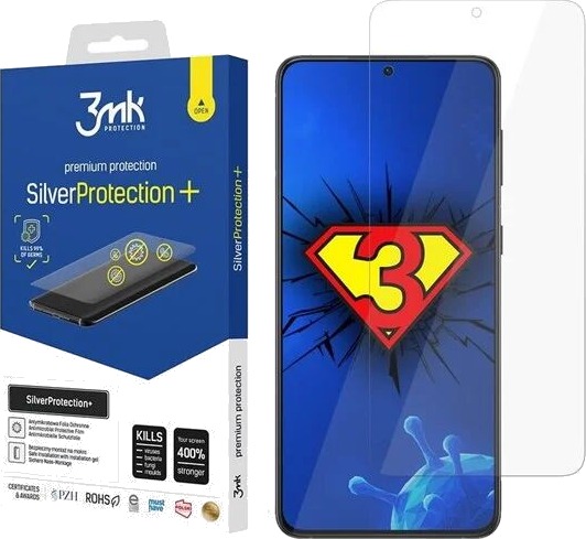 3Mk Våtmontert Antimikrobiell Skjermbeskytter for Samsung Galaxy S21 - SilverProtect+