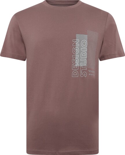 Tom Tailor Printed T Shirt Pink M