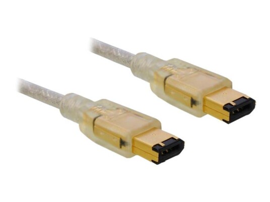DeLOCK IEEE 1394-kabel 6-PIN FireWire han til 6-PIN FireWire han 1 m