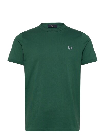 Fred Perry Ringer T Shirt Green L Fred Perry Ringer T Shirt Green L