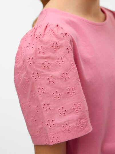 Vero Moda Girl Topp vmMillion LS Square Top 2 way Jrs G Hvit