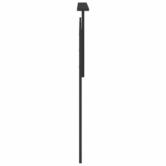  Hodegavl med hodegjerde Svart Eik 140 cm Konstruert tre