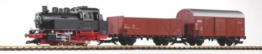PIKO Tog G-startsett - BR80 m. fraktvogner PIKO Tog G-startsett - BR80 m. fraktvogner