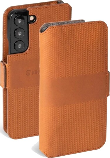 Krusell Samsung Galaxy S22 Etui Leather Phonewallet Cognac