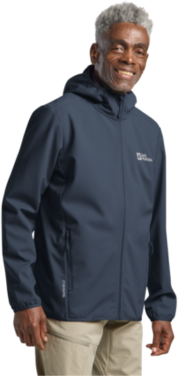 Jack Wolfskin Men"s Bornberg Hoody Midnight Sky XL Jack Wolfskin Men"s Bornberg Hoody Midnight Sky XL