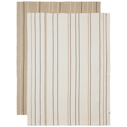Ferm Living Ito Kjøkkenhåndkle 50x70 cm 2 pk Parchment / Cashmere