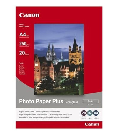 Canon Paper SG-201 / 1686B018 Semi Glossy 20x25cm - 20 sheets Canon Paper SG-201 / 1686B018 Semi Glossy 20x25cm - 20 sheets