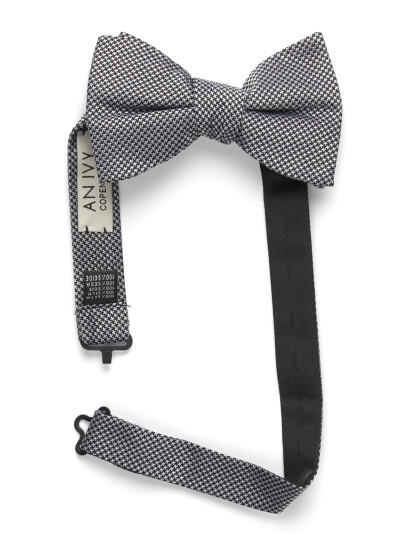 An Ivy The Chequered Bow Tie Black ONE SIZE An Ivy The Chequered Bow Tie Black ONE SIZE
