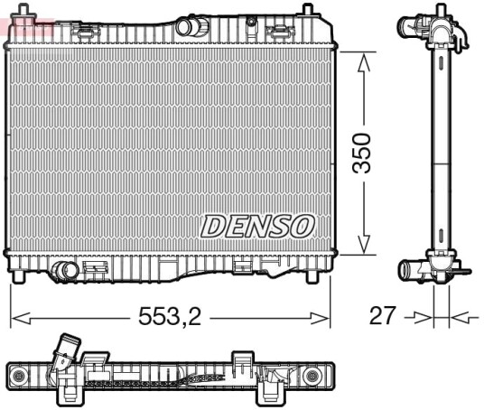 DENSO DRM10116 Radiator motorkjøling