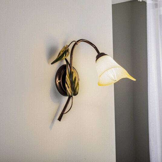ONLI Vegglampe Miranda 1 lyskilde bronse ONLI Vegglampe Miranda 1 lyskilde bronse