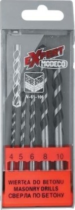 Betongbor Modeco Sylindrisk 4 5 6 10 8 Mm Sett (Mn-61-106)