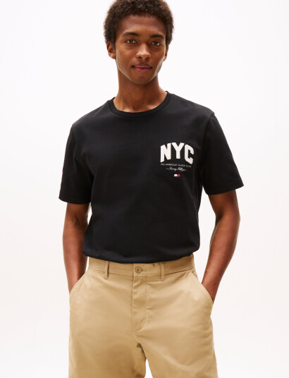 Tommy Hilfiger Hilfiger Script Nyc Tee - Black - M Tommy Hilfiger Hilfiger Script Nyc Tee - Black - M