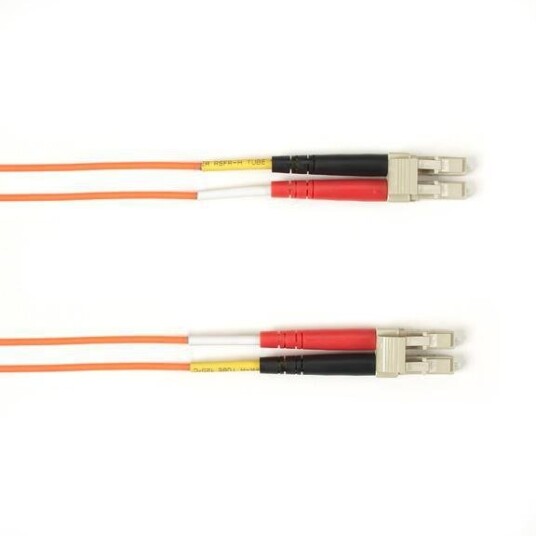 BLACK BOX SM FO PATCH CABLE DUPLX, PLENUM, OR, LCLC