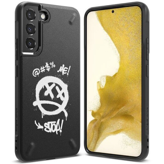 Ringke Ringke Onyx Design Slitesterk Deksel Til Samsung Galaxy S22+ (S22 Plus) Svart (Graffiti) ()