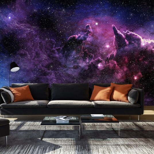 Fototapet Purple Nebula 100x70 - Artgeist sp. z o. o.