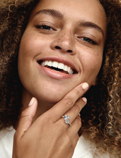 Pandora 14K Gold-Plated Ring With Clear Cubic Zirconia - Gold - 50
