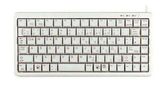 Cherry G84-4100 Compact Keyboard - Tastatur - Engelsk - Grå