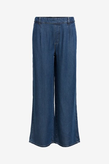 Object Bukser objFrame Lisa Wide MW Pants Blå