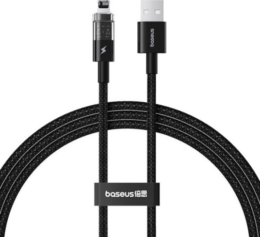Baseus Gem Usb Til Ip 2,4A Hurtigladekabel 1 M Svart P10373003111 00